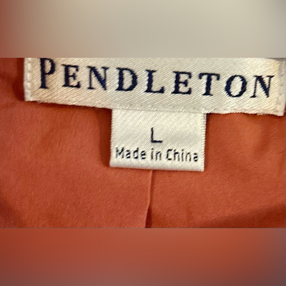 Dusty Rose Pendleton Suede Button Jacket Medium (… - image 2